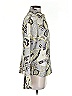 Ann Taylor 100% Silk Paisley Silver Long Sleeve Silk Top Size S - photo 4