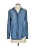 Aqua 100% Tencel Blue Long Sleeve Button-Down Shirt Size S - photo 1