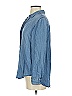 Aqua 100% Tencel Blue Long Sleeve Button-Down Shirt Size S - photo 5
