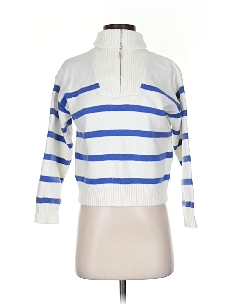 Pre-owned Unbranded Turtleneck Sweater In White