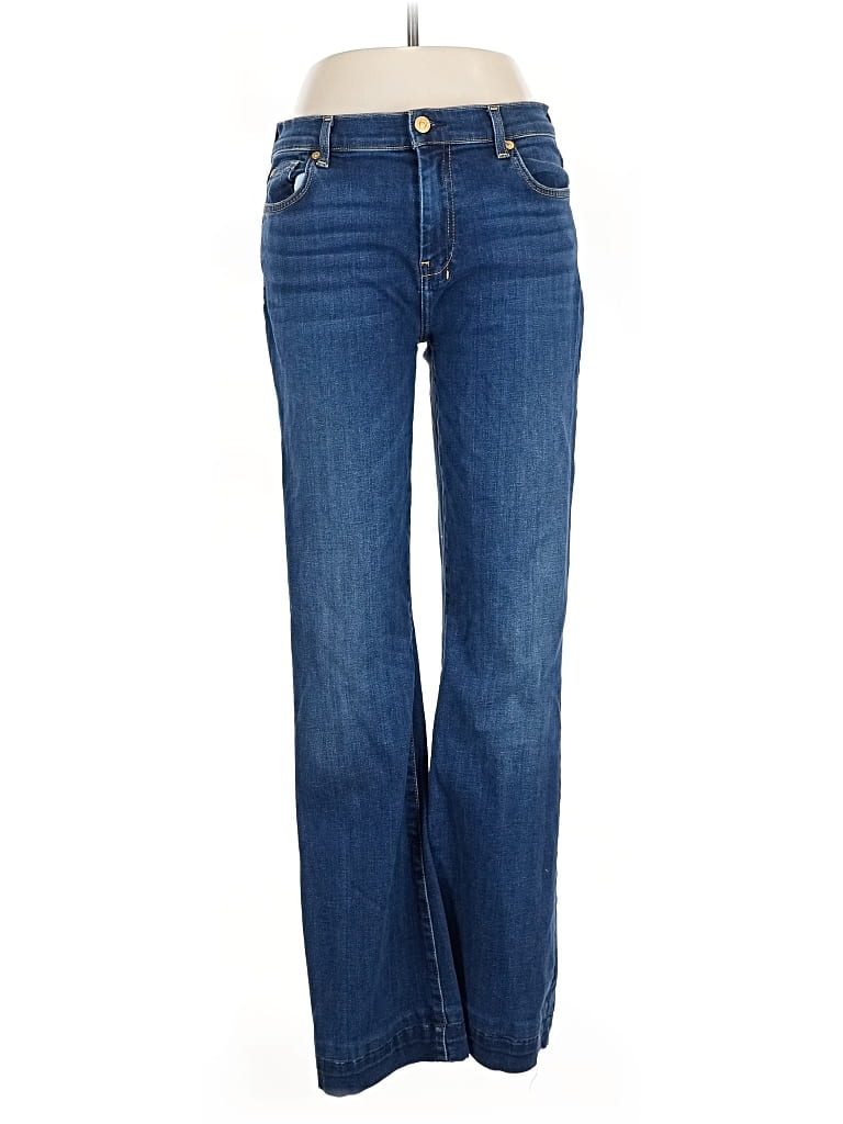 Pre-owned 7 For All Mankind Jeans In Blue