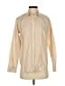 Everlane 100% Cotton Stripes Tan Long Sleeve Button-Down Shirt Size 2 - photo 1