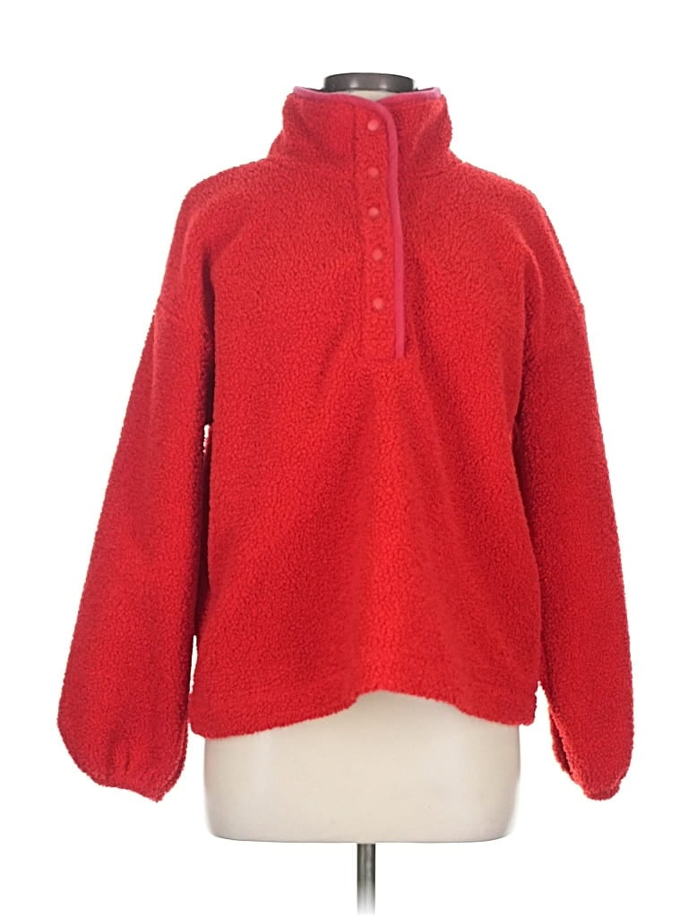 Pre-owned Ann Taylor Loft Pullover Sweater In Red
