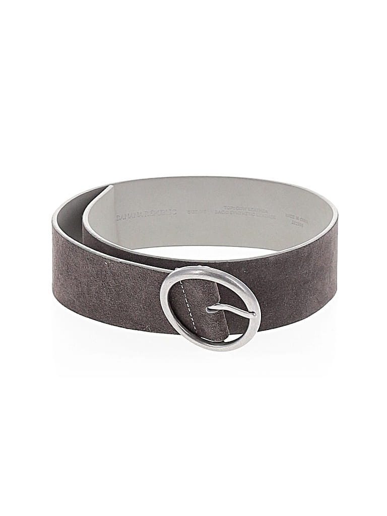 Pre-owned Banana Republic Leather Belt In Gray