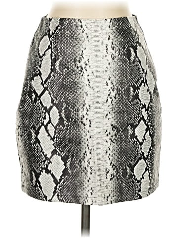 Pookie & Sebastian Faux Leather Skirt (view 1)