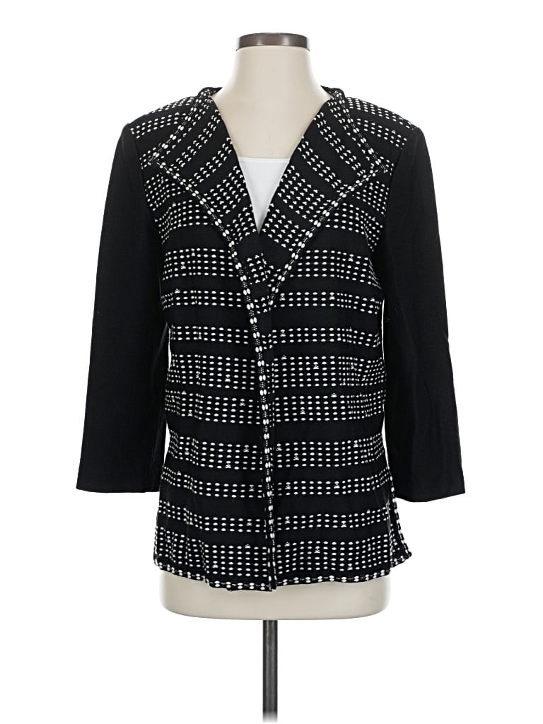 Pre-owned St John Cardigan Sweater In Black