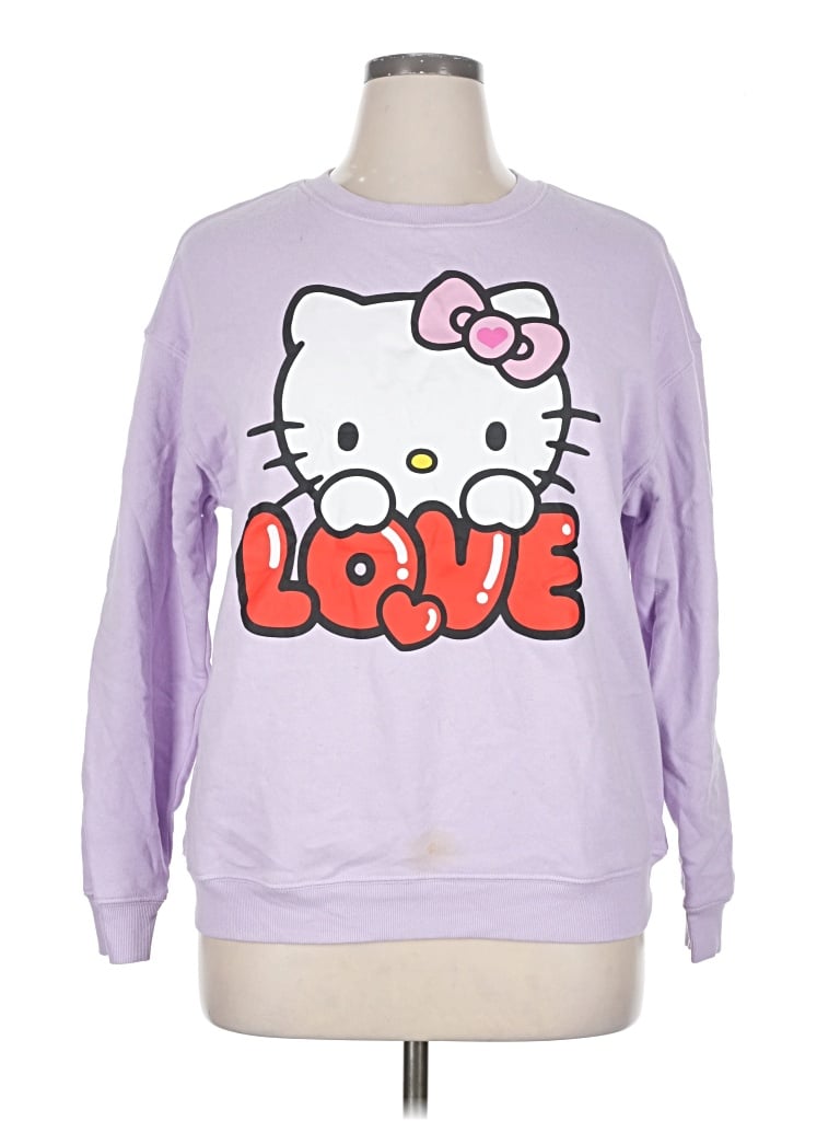 Pre-owned Hello Kitty Sweatshirt In Purple