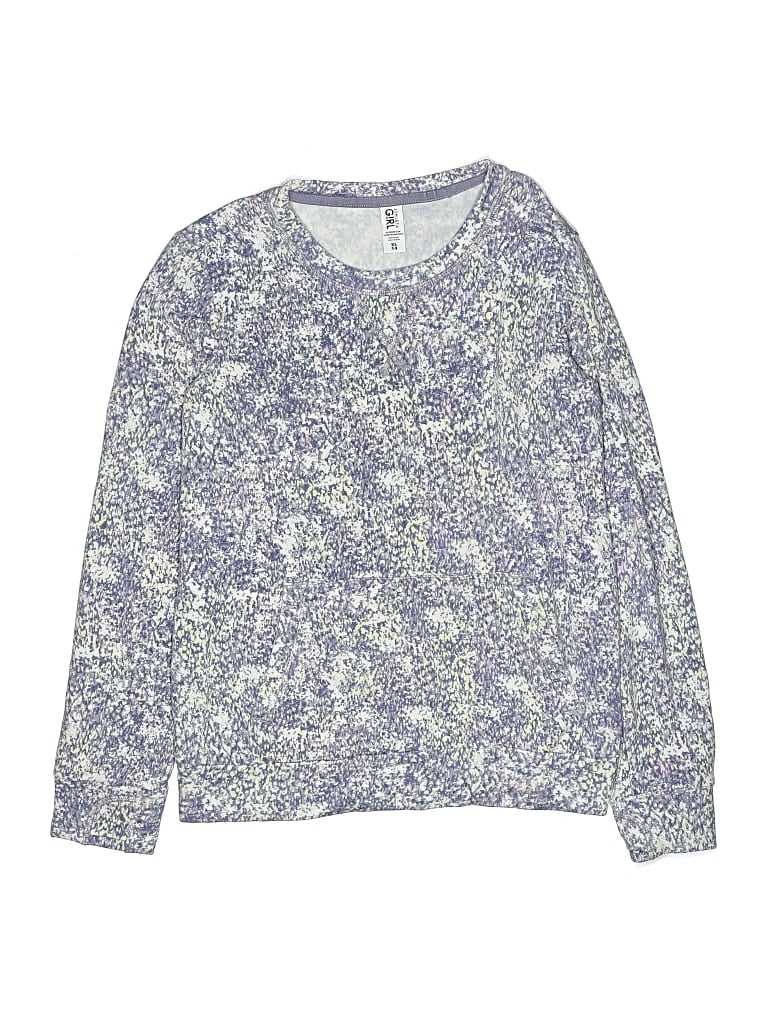 Pre-owned Athleta Girl Kids' Pullover Sweater In Purple