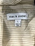 Alexander Jordan Stripes Ivory Long Sleeve Button-Down Shirt Size L - photo 7