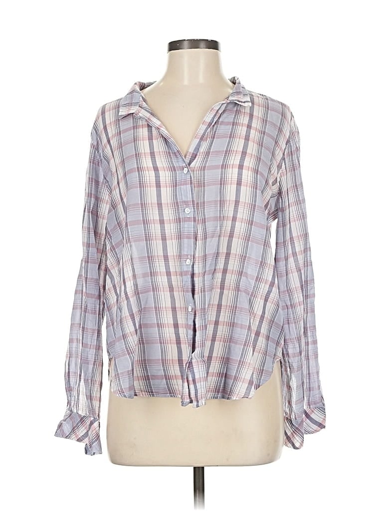 Pre-owned Bella Dahl Long Sleeve Blouse In Purple