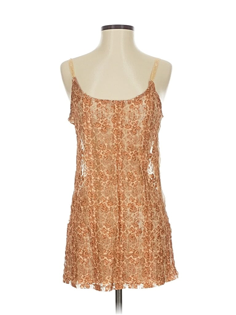 H.i.p. Happening In The Present Sleeveless Top Tan Sweetheart Neckline Tops In Brown