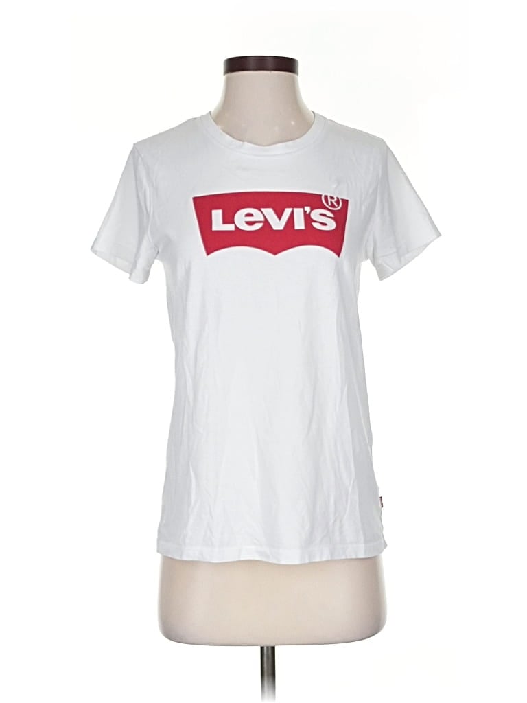 Pre-owned Levi's Short Sleeve T-shirt In White