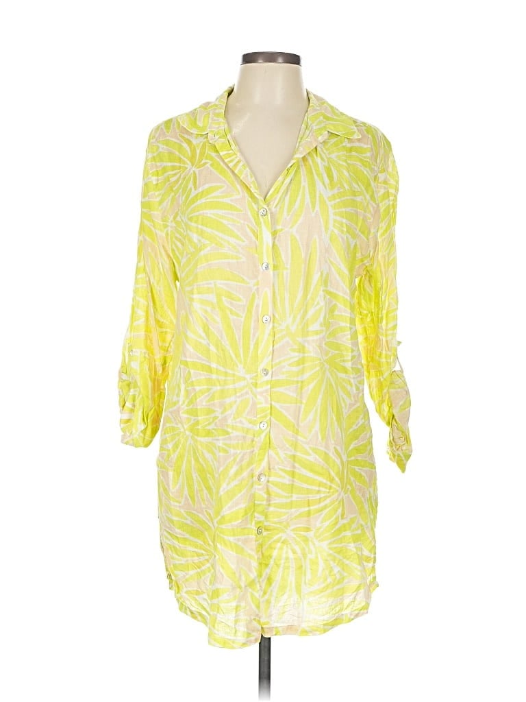 Pre-owned Sigrid Olsen Casual Dress In Yellow