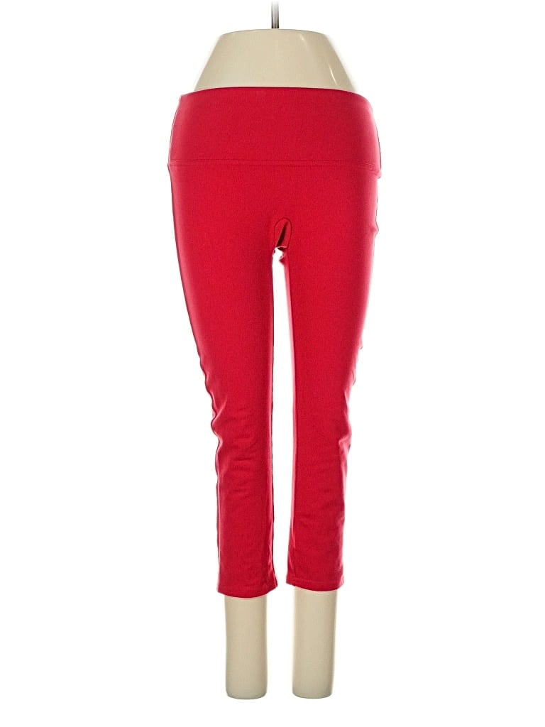 Pre-owned Spanx Active Pants In Red