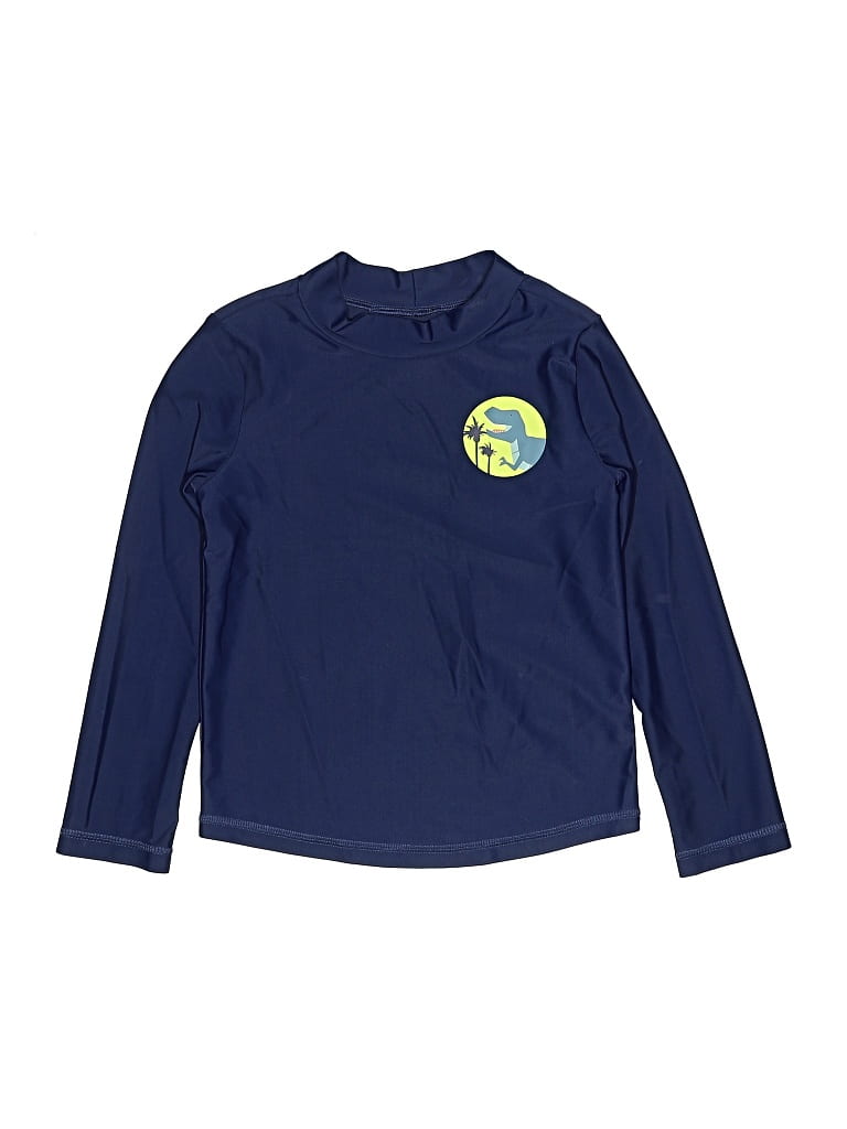 Pre-owned Just One You Made By Carter's Kids' Rash Guard In Blue