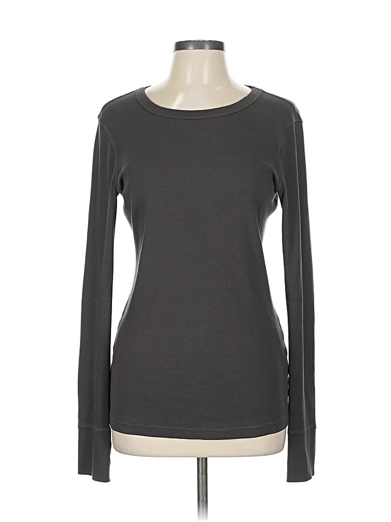 Pre-owned Crown Jewels Long Sleeve T-shirt In Gray