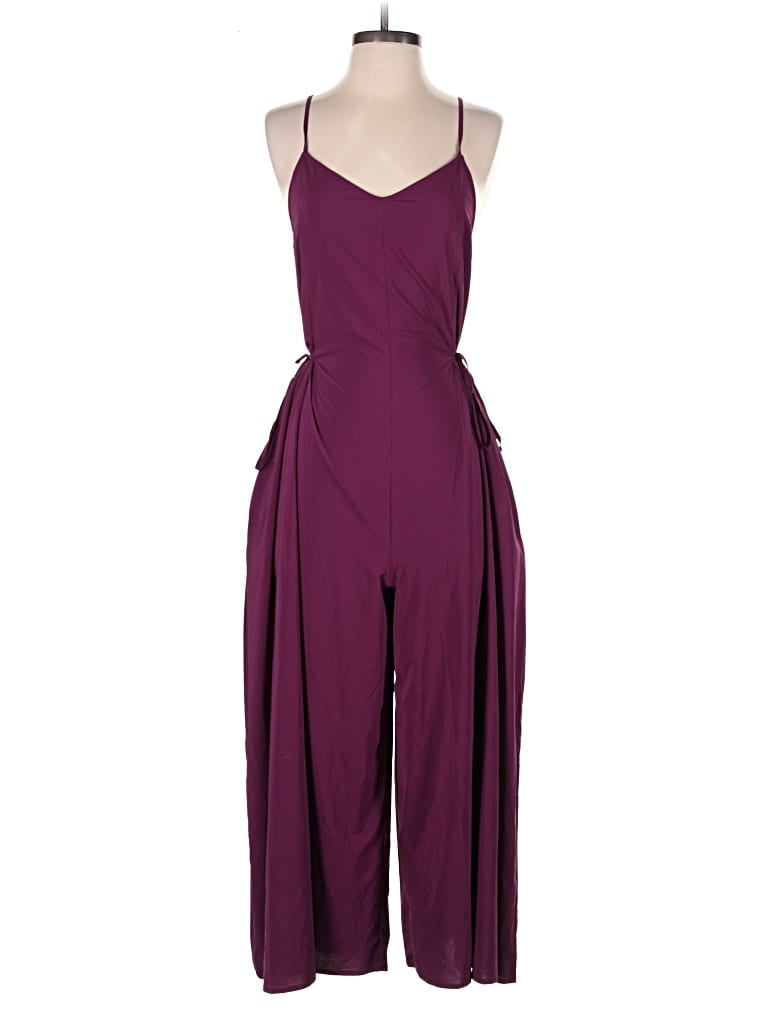 Pre-owned Athleta Jumpsuit In Burgundy
