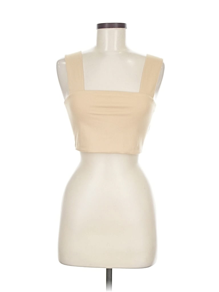 Pre-owned Forever 21 Tube Top Ivory Strapless Neckline Tops In White