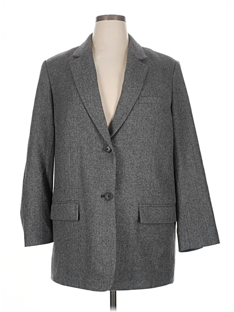 Pre-owned Everlane Wool Coat In Gray
