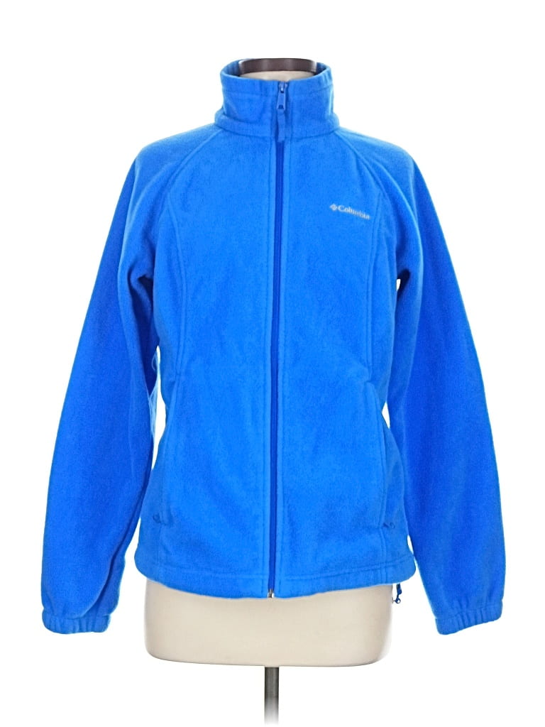 Pre-owned Columbia Fleece Jacket In Blue