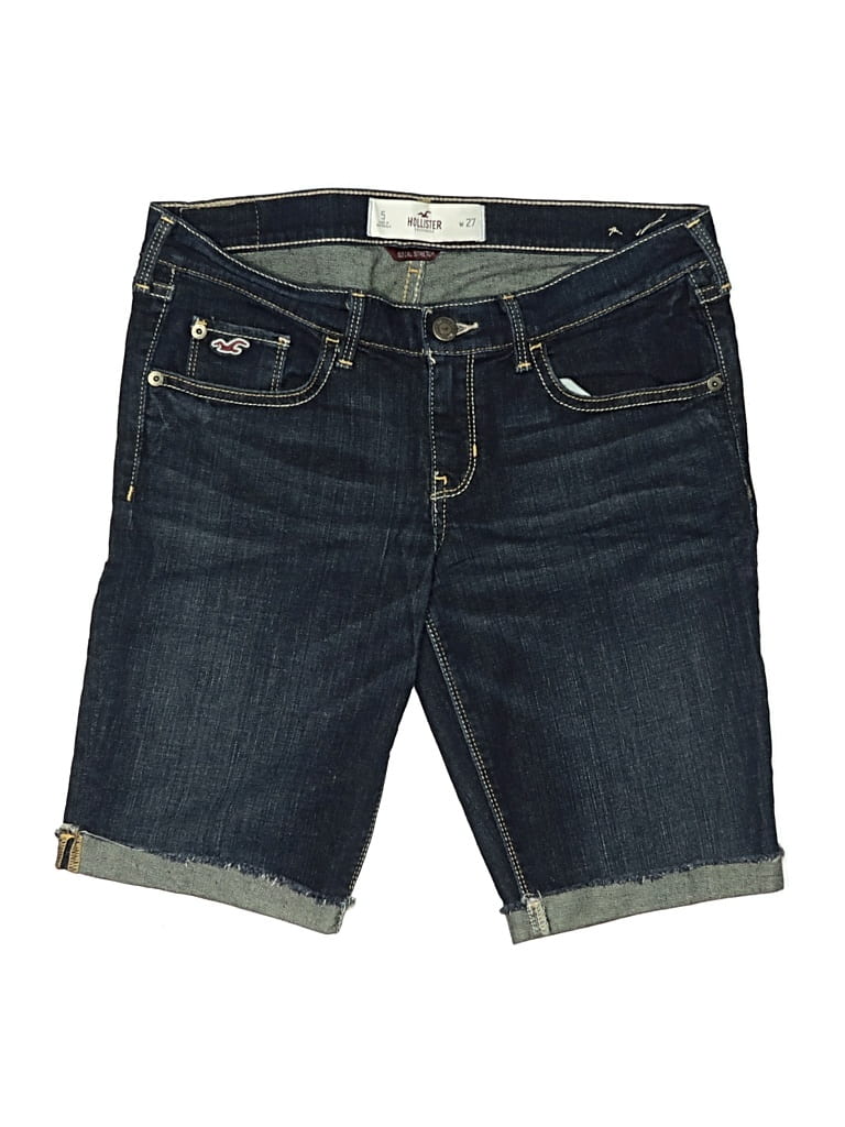 Pre-owned Hollister Denim Shorts In Blue