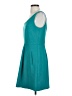 Ann Taylor LOFT Solid Teal Cocktail Dress Size 4 - photo 5