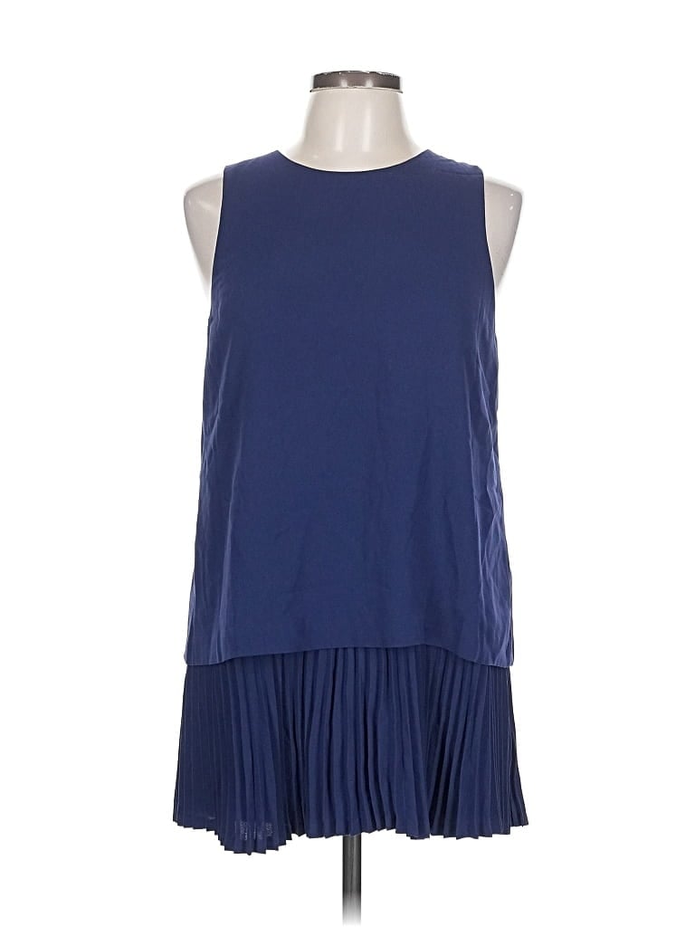 Pre-owned Theory Sleeveless Blouse In Blue