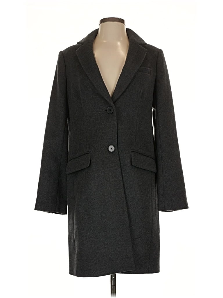 Pre-owned Lark & Ro Coat In Gray