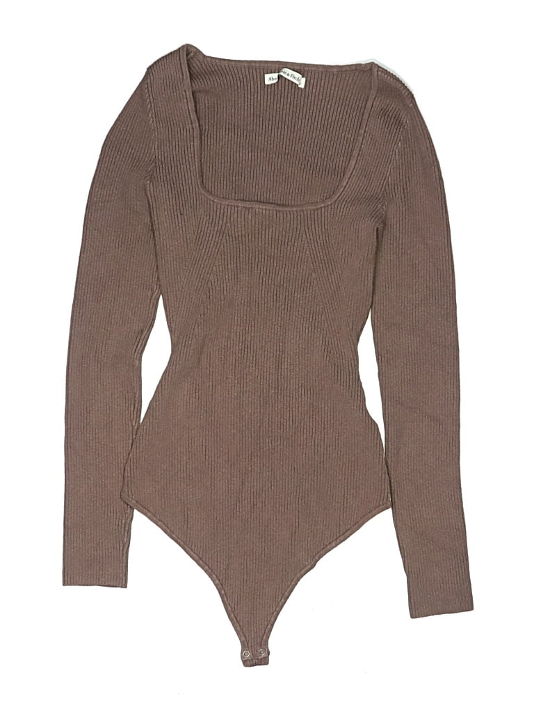 Pre-owned Abercrombie & Fitch Bodysuit In Brown