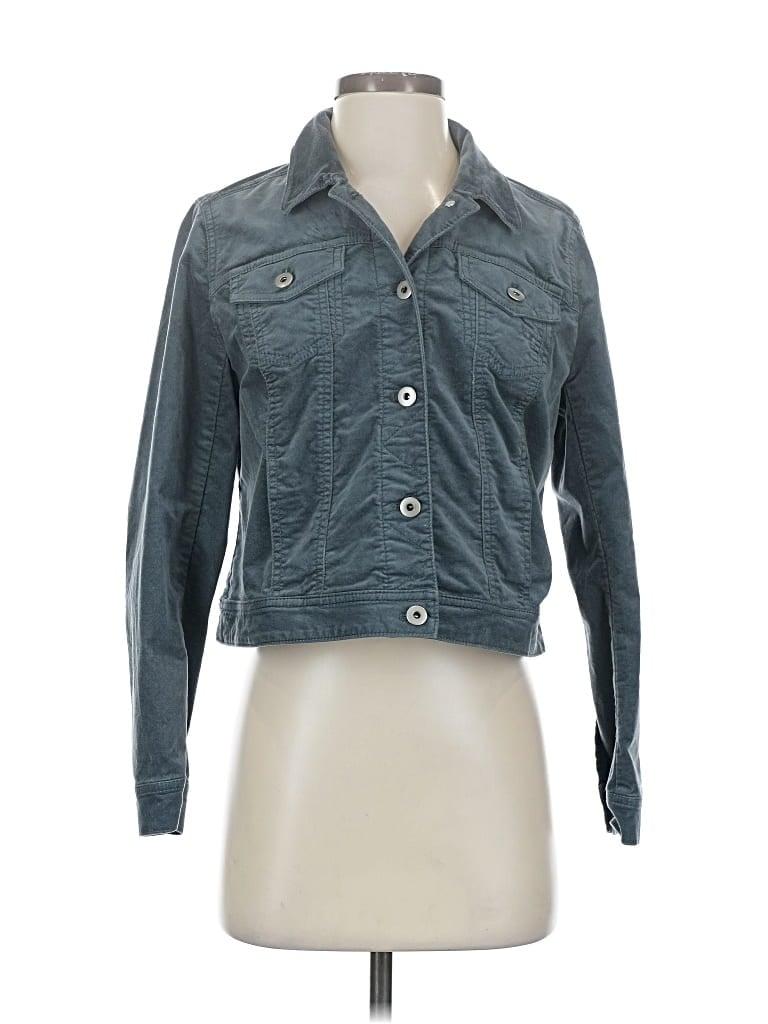 Pre-owned Jjill Denim Jacket In Blue