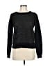 ALLSAINTS Spitalfields 100% Polyamide Metallic Black Pullover Sweater Size 8 - photo 1