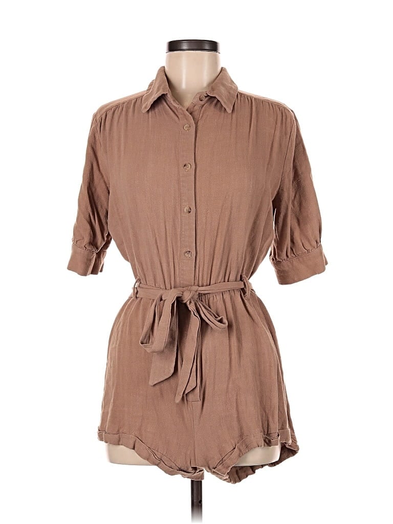 Pre-owned Lumiere Romper In Brown
