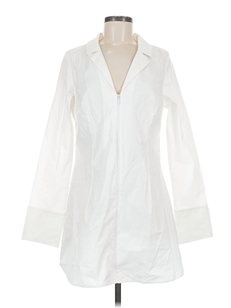 Pre-owned Divided By H&m Casual Dress In White