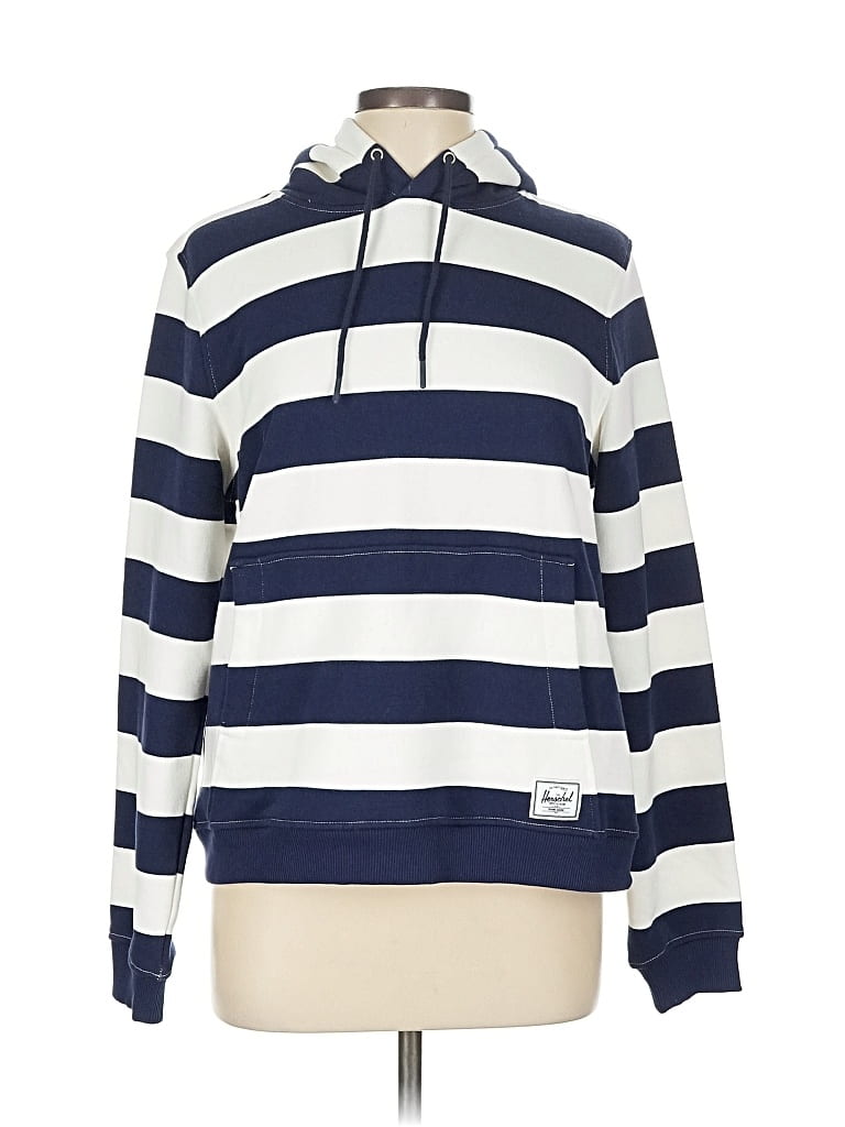 Pre-owned Herschel Supply Co Pullover Hoodie In Blue