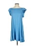 True Craft Solid Blue Casual Dress Size S - photo 1