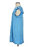 True Craft Solid Blue Casual Dress Size S - photo 5