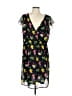 Old Navy 100% Polyester Print Black Cocktail Dress Size L - photo 1