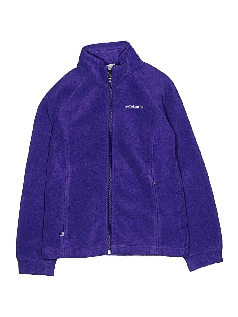 Pre-owned Columbia Kids' Track Jacket In Purple