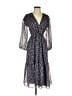 Madewell 100% Polyester Floral Blue Casual Dress Size XXS - photo 1