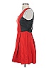 Parker Color Block Red Cocktail Dress Size S - photo 5