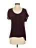 David Lawrence Burgundy Short Sleeve Blouse Size S - photo 1