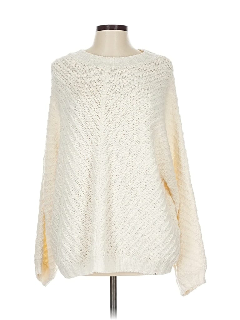 Pre-owned Rip Curl Pullover Sweater In White