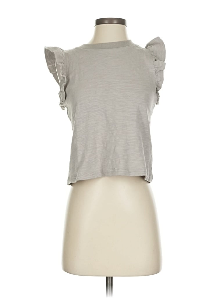Pre-owned Miou Muse Sleeveless T-shirt In Gray