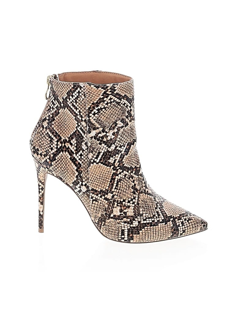 Pre-owned Wild Honey Ankle Boots In Brown