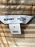 Old Navy 100% Cotton Plaid Tan 3/4 Sleeve Button-Down Shirt Size L - photo 7