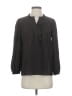 Rebecca Taylor Gray Long Sleeve Blouse Size 2 - photo 1