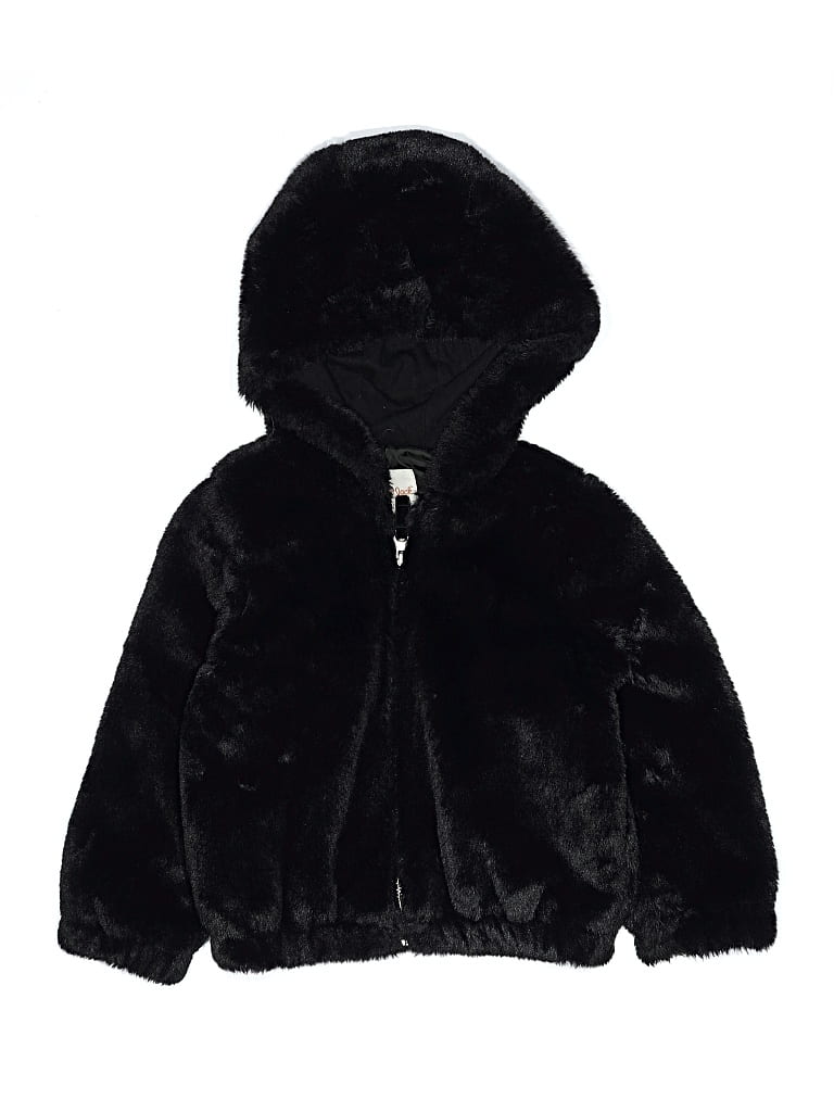 Pre-owned Cat & Jack Kids' Zip Up Hoodie In Black