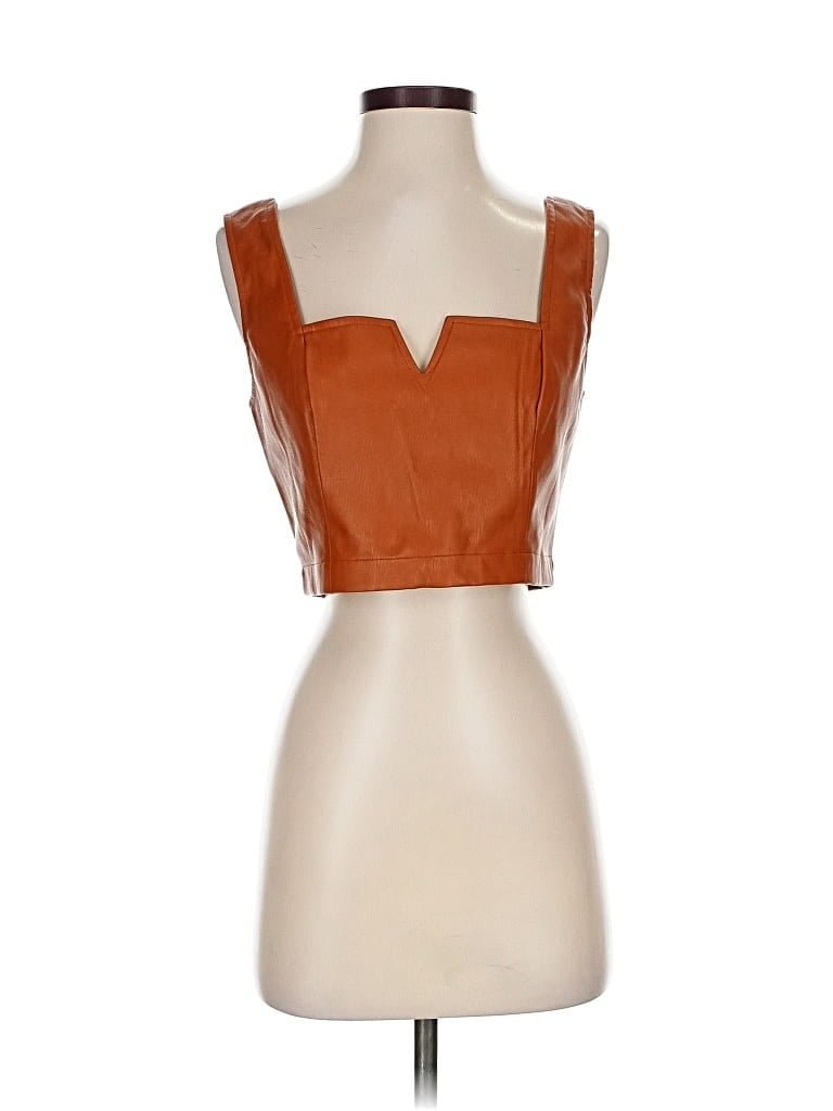 Pre-owned Maeve By Anthropologie Sleeveless Blouse In Brown