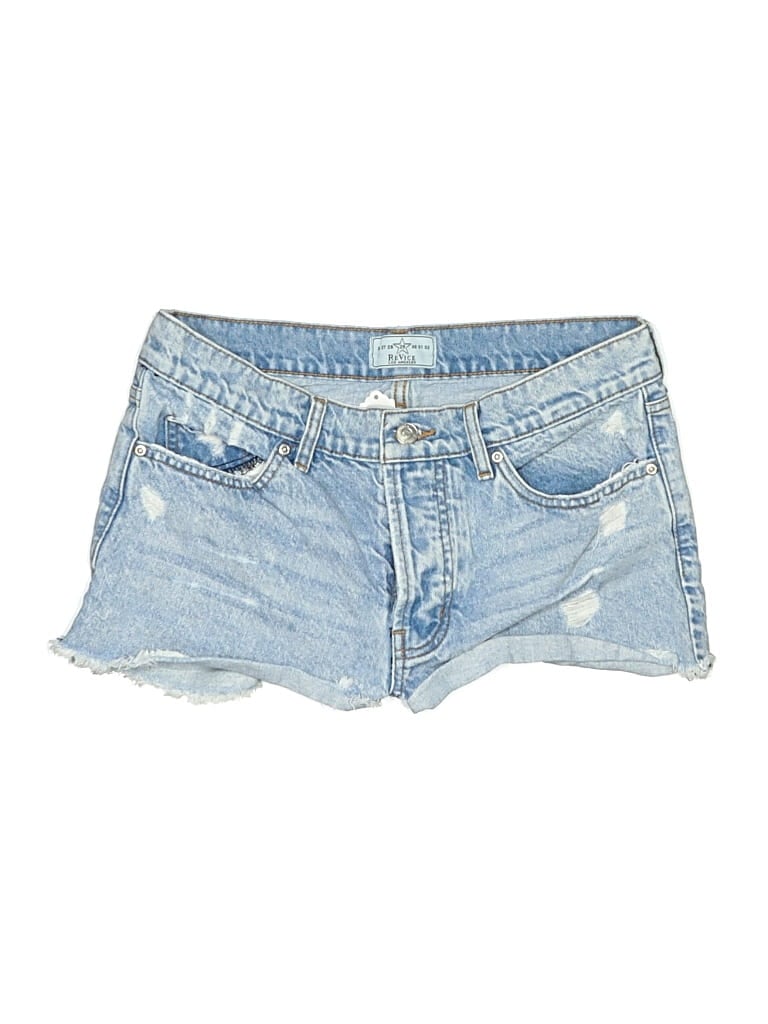 Pre-owned Revice Denim Shorts In Blue