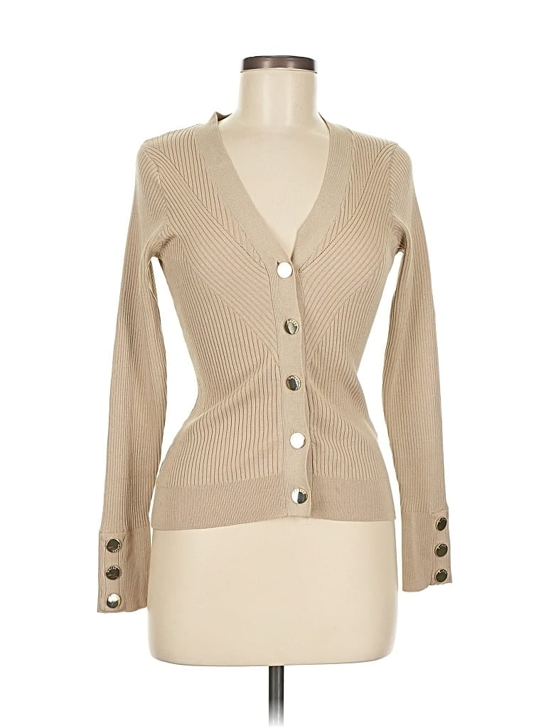 Pre-owned Guess Cardigan Sweater In Brown